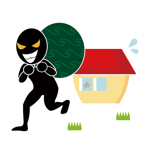 盗難などによる盗取・損傷・汚損イメージ